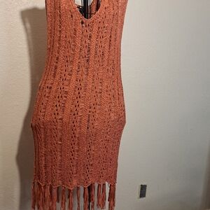 Elegant Fringe Knit Dress